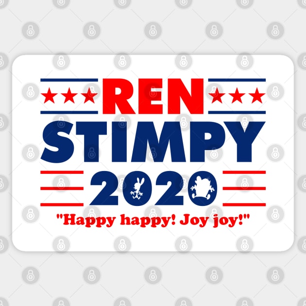 Ren Stimpy Election 2020 ✅ Vote Sticker by Sachpica